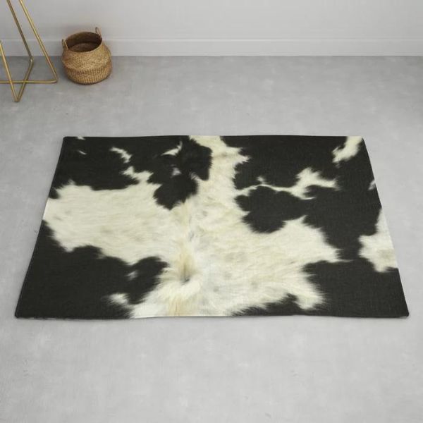 living room cow hide rug fake fur