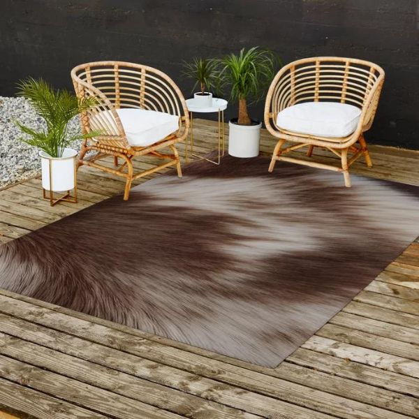 where to buy fake cow skin rugs